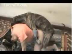 This housewife is well aware of how the cutie enjoys to get sucked from behind by her dog.
